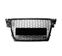Front Grill Replacement Honeycomb Grille Front Bumper Grille Glossy Black Racing Grills Replacement Compatible With A4 B8 8T S4 2008 2009 2010 2011 2012