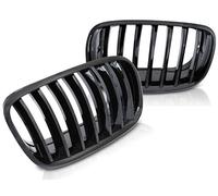Front Grill Sport GLOSSY BLACK compatible with BMW X5 E70 X6 E71 2008 2009 2010 2011 2012 2013 RS-3107 Front Central Front Grill Sport Front Sport Replacement Kidney Grille Grill