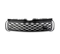Front Grill Trim Car Front & Radiator Grilles Style Central Upper Grille Mesh Vent Trim Car Accessories ABS Fit For Land Rover Range Rover Evoque L538 2011-2019(Limited Black Silver)