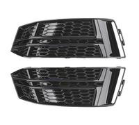 Front Grill Trim Car Grille 1 Pair Front Fog Light Cover Bumper Grille Fit For AUDI A4 B9 S-LINE 2016 2017 2018 Car Grill 8W0807681F 8W0807682F(B)
