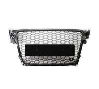 Front Grill Trim Car Grille Front Bumper Honeycomb Mesh Grille Fit For Audi A4 B8 8T S4 2008-2012 RS4 Style Front Bumper Grille Grill Cover