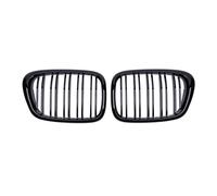 Front Grill Trim Fit For BMW E39 5 Series 525i 528i 1999-2003 Grille Car Front Hood Racing Grille Auto Dual Line Intake Grille Car Front & Radiator Grilles(Glossy Black)