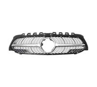 Front Grill Trim Fit For Mercedes Benz A-Class W177 2019-2022 A200 A220 A250 A35 AMG Chrome Diamonds Style Grille Black GTR Front Bumper Car Grille(Diamonds-Silver)