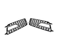 Front Grille 1Pair Car Front Bumper Honeycomb Mesh Fog Light Grille Cover For For A5 S5 2013-2017 8T0807681M/8T0807682M Sport Radiator Grill(Silverblack)