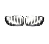 Front Grille 1Pair For BMW 1 Series E81 E87 2008 2009 2010 2011 Front Radiator Grill Left + Right Mesh Grille Gloss Black ABS Plastic Radiator Grille