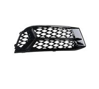 Front Grille Car Front Grill For A3 2017 2018 2019 2020 Honeycomb Fog Lamp Frame Hollow Grille Under The Net Black Bright Car Accessories(Right)