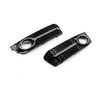 Front Grille Car Front Grill For A4 B8 2009 2010 2011 Car Front Bumper Fog Light Comb Grilles Grill ABS Grille Parts(L and R)