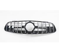 Front Grille Car Front Grille Racing Grill Upper Replacement Bumper Hood Mesh For Mercedes For Benz R231 SL550 SL63 2017-2023 GT For GTR Sport Radiator Grill(Silver)