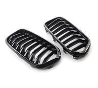 front grille Car Front Kidney Grill Bumper Grille Single Slat Glossy Black 1Pair for BMW