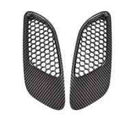 Front Grille Car Grill 2PCS For BMW E90 E91 E92 E93 For M3 Type 2007-2013 Carbon Fiber Look Engine Front Bonnet Hood Vent Air Intake Cover
