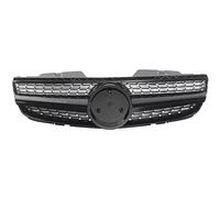 Front Grille Compatible With Benz For SL R230 2007 2008 2009 Front Grille ABS Mesh Replacement Upgrade Glossy Black Radiator Accessories