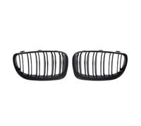 Front Grille Compatible With BMW For 1 Series E87 2008 2009 2010 2011 1Pair Car Front Bumper Kidney Grille Glossy Black Double Line Racing Grill