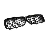 Front Grille Compatible With BMW For 1 Series F20 2011 2012 2013 2014 Star Mesh Kidney Grille Front Bumper Tuning Upgrade Gloss Black