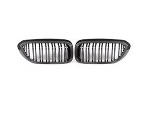 Front Grille Compatible With BMW For 5 Series G30 G31 G38 2018 2019 2020 Front Dual Slat Kidney Grille Car Front Hood Grille Auto Accessories(Figure)