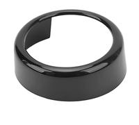 Front Grille Emblem Ring, Stylish Decoration Ring Cover Gloss Black Anti Aging For Giulia Stelvio