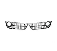 front grille For Audi For A5 For Coupe For Sportback For Cabriolet 2008-2011 Car Front Bumper Fog Light Lamp Grille Cover Mesh Honeycomb Hex(Bright Black)