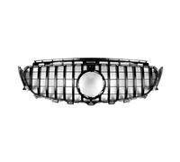 front grille For Benz E-Class W213 S213 C238 A238 E200 E300 2016~2020 Auto Front Bumper Grille Hood Grill With Camera Hole(GT Glossy Black)