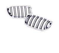 Front Grille For BMW 3 Series E46 LCI Facelift 2 Door 2004 Up 325i 320i 330 Front Bumper Racing Grille Carbon Chrome Grill Accessories Car Front Grills(Dual Chrome Frame)