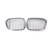 Front Grille For BMW 5-Series E39 525 528 Pair All Chrome Front Bumper Kidney Grill