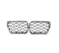 front grille For BMW E36 1997 1998 1999 Front Bumper Grille Air Intake Sport Honeycomb Grid(Silver)