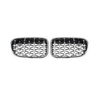 Front Grille For BMW For X3 F25 2010 2011 2012 2013 Chrome Silver Diamonds Front Bumper Hood Grilles Single And Double Line Style Upper Racing Grills Car Front Grills(Diamond-Silver)