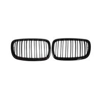 Front Grille For BMW For X5 E70 For X6 E71 2007-2014 Glossy Black Single Line Style Grille Chrome Silver Diamonds Racing Grill Accessories Car Front Grills( Double-Glossy Black)