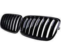 front grille For BMW Single Slat Front Bumper Kidney Grille Racing Grill for radiator Guard(Glossy Black)