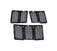 Front Grille For Grand For Cherokee 2014-2016 Car Front Grille Insert Grill Cover Trim 3PCS ABS Honeycomb Mesh Radiator grille(Black)