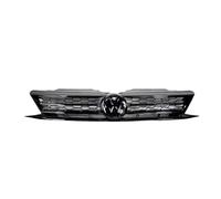 Front Grille For VW For Jetta 2015 2016 2017 2018 Front Bumper Chrome Grill Grille Racing Style Auto External Upgrade Kit Car Front Grills(Black)