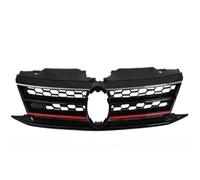 Front Grille For VW For Jetta 2015 2016 2017 2018 Front Bumper Chrome Grill Grille Racing Style Auto External Upgrade Kit Car Front Grills(Black Red)