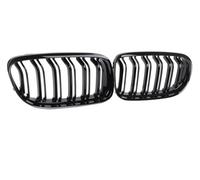 Front Grille Frills For BMW 3 Series 2005-2008 E90 E91 Double Slats Gloss Black Grills Grill Front Kidney Grille Front Hood Bumper Grille(Gloss Black 4 Door1)