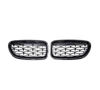 Front Grille Frills For BMW 5 Series F10 F11 F18 520i 523i 528i 520d 530d 10-16 Diamond Kidney Grille Car Front Bumper Sport Racing Grill Grilles Front Bumper Center Grill(Black)