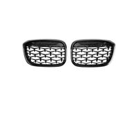 Front Grille Frills For BMW X3 X4 G01 G02 G08 2017-2021 Car Racing Grills Tuning Front Kidney Grille Diamond Style Front Hood Bumper Grille(Gloss black)