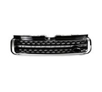 Front Grille Frills For Land For Rover For Range For Evoque 2010 2011 2012 2013 2014 2015 2016 2017 2018 Car Upper Front Bumper Grille Grill Black Emblem Front Bumper Mask(Silver)
