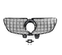 Front Grille Frills For Mercedes For Benz V Class W447 V260 2021+ ABS Black/Chrome Car Front Bumper Radiator Hood Grille For GTR Style Grill W/Camera Hole Front Hood Bumper Grille(Chrome)