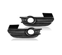 Front Grille Frills For Q3 2012 2013 2014 2015 Grille Fog Lamp Black Grid Frame Racing Grill 8U0807681A Front Foglight Cover Front Bumper Center Grill(Pair)
