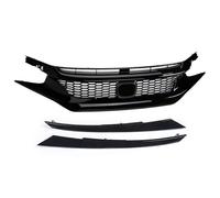 Front Grille Front Grille Racing Grill Net Car Grid Splitter Upper Bumper Hood Mesh Grills For Civic 10th Gen 2016 2017 2018 2009 2020 2021 Kidney Grill(2021 Type b)