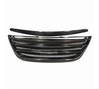 Front Grille Front Grille Racing Grills+Bracket Trim For Hyundai For Genesis 2009-2014 Sedan Sport Real Carbon Fiber Car Upper Bumper Hood Mesh Sport Radiator Grill