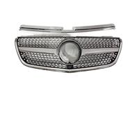 Front Grille Front Radiator Grille Inlet Grill For Benz For Vito W447 2015 2016 2017 2018 2019 2020 2021 2022-2023 Accessories Middle Mesh Grid Front Kidney(2020-2023 D Silvery)