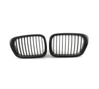 Front Grille Gloss Black Grille Car Front Hood Grill Kidney Grilles Racing Auto Accessories For BMW E39 5 Series 525 528 1999 2000 2001 2002 2003 Bumper Grill(Matte Black)