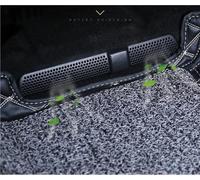 Front Grille Grill 2Pcs ABS Car Seat & Under Seat Air Vent Cover For Skoda For Karoq & For Kodiaq 2016-2018 Car Radiator Grilles