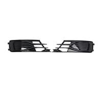 Front Grille Grill For A6 C7 2016-2018 Car Front Grille, Bumper Fog Light Grill Cover, Kidney Grill (4G0807647, 4G0807648) Car Radiator Grilles( Pair Gloss Black)