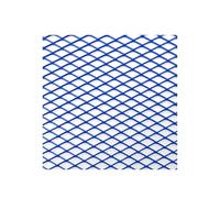Front Grille Grills Diamond Hole Aluminium Racing Car Bumper Grille Grill Mesh Net Vent Black Silver Red Blue Tuning Universal 100x33cm Car Front Grill Grills(Blue Diamond 6x12mm)