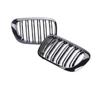 Front Grille Grills For BMW E46 3 Series 2 Door Front Bumper Racing Grill Double Single Slat Chrome Grille Glossy Black