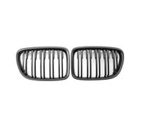 Front Grille Grills For BMW For X1 For E84 For SDrive For XDrive 2009-2015 1 Pair Matte Black Car Front Bumper Double Slat Kidney Grille(Matte black)