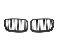 Front Grille Grills For BMW For X5 E70 For X6 E71 E72 2008-2014 Gloss Black Carbon Style Front Kidney Double Slat Grill Grille Car Accessories