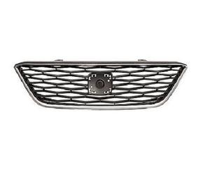 Front Grille Main Top With Chrome Frame Only Standard Models Compatible with Seat Ibiza 2012-2015 Replacement for OE 6J0853651D9B9 TVP