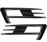 Front Grille Pair Car Front Fog Light Grille Grill Lamp Lower Bumper For VW For Golf 7 MK7 For GTI 2014 2015 2016 2017 Car Front Grills(Glossy Black)