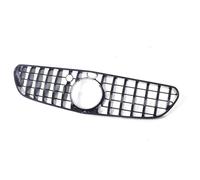 Front Grille Panel Replacement Compatible With Benz For W217 S63 Coupe For AMG 2015-2017 For GT Style Front Grille Black Silver Upper Bumper Hood Mesh Grid Body Kit