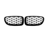 Front Grille Panel Replacement Compatible With BMW For 5-Series For F10 For Sedan 2010-2016 For F10 For M5 2011-2016 Gloss Black Car Radiator Front Kidney Grille
